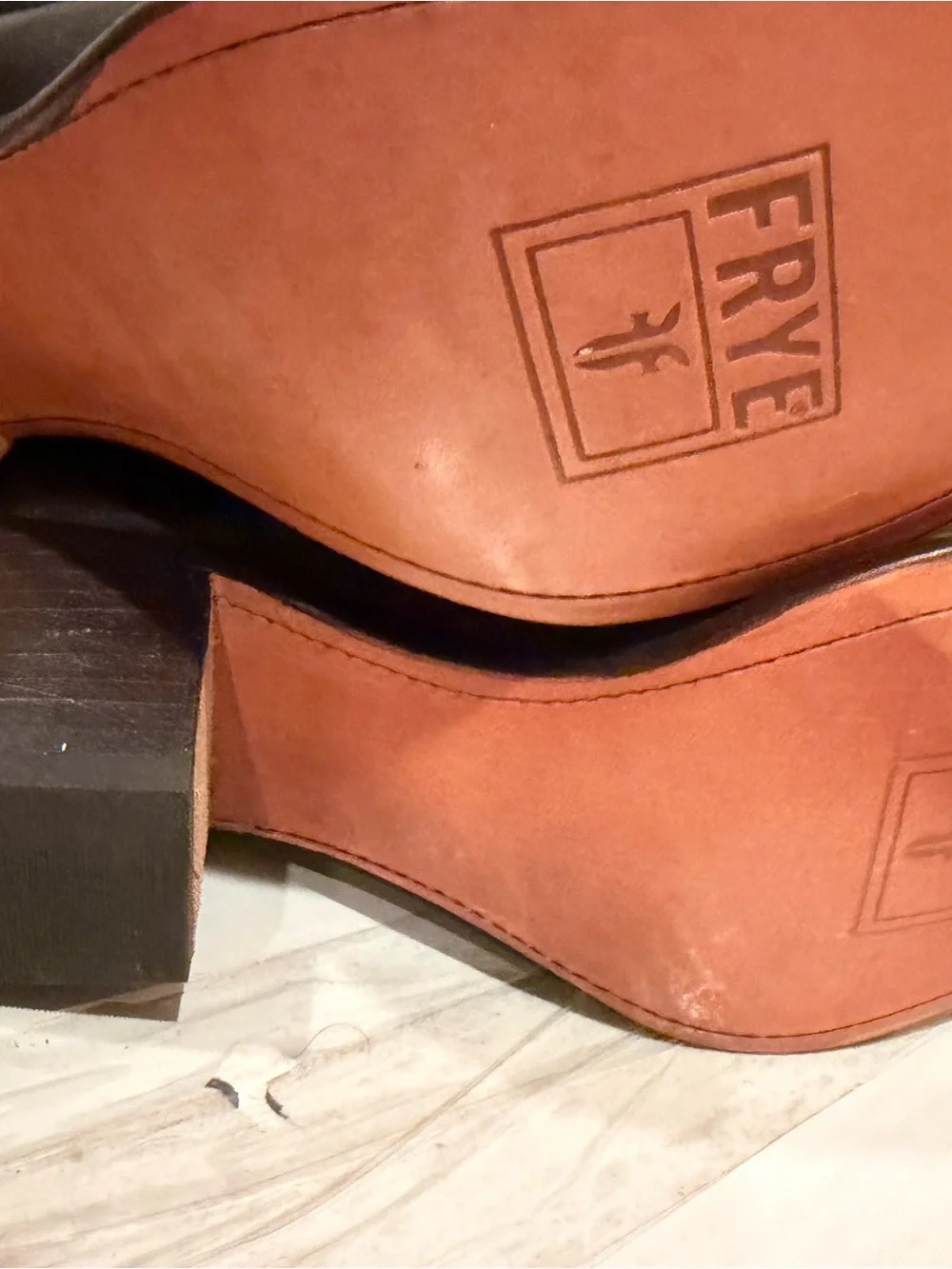 New w/Orig Box Frye “Jane” Over The Knee Cuff Black Leather Boots #77935  Size 7